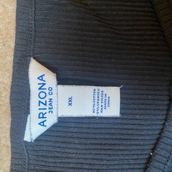 WORN ONCE Arizona Jean Co Size XXL Black Shirt - Picture 2 of 2